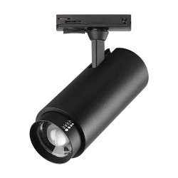 Светильник светодиодный трековый профессиональный с выбором мощности, цветовой температуры и угла освещения д/трековых систем BARRA Fuoco P+CCT Lights
