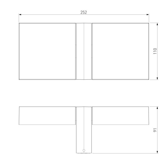 Уличный настенный светильник Elektrostandard Twin 3000K черный (35170/D) a072075 Уличный настенный светильник Elektrostandard Twin 3000K черный (35170/D) a072075