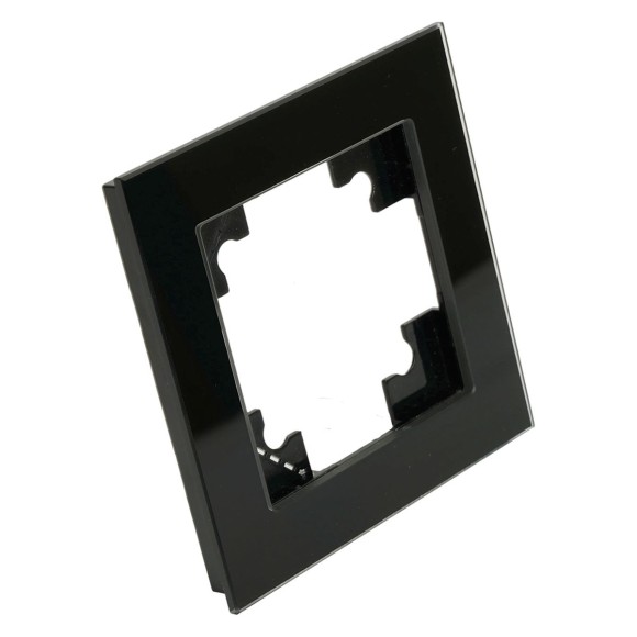 Рамка 1-постовая для сенсорных механизмов, подсветки Stekker Катрин черный GFR00-7001-05S 50304 Рамка 1-постовая для сенсорных механизмов, подсветки Stekker Катрин черный GFR00-7001-05S 50304