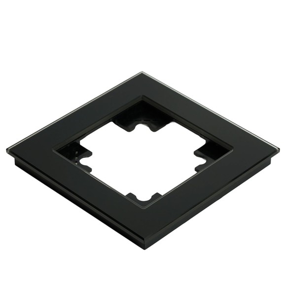 Рамка 1-постовая для сенсорных механизмов, подсветки Stekker Катрин черный GFR00-7001-05S 50304 Рамка 1-постовая для сенсорных механизмов, подсветки Stekker Катрин черный GFR00-7001-05S 50304