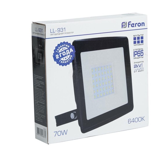 Светодиодный прожектор Feron LL-931 70W 6400K 41551 Светодиодный прожектор Feron LL-931 70W 6400K 41551