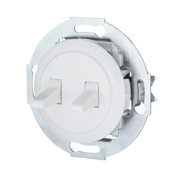 Выключатель LK Studio 2-рычажковый (схема 5) 16 A, 250 B (белый) Vintage 882304-1 Выключатель LK Studio 2-рычажковый (схема 5) 16 A, 250 B (белый) Vintage 882304-1