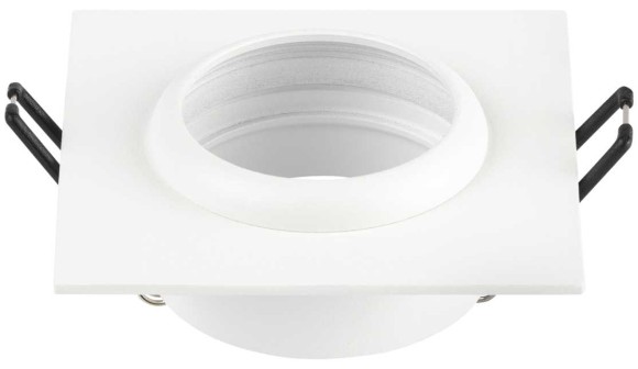 Светильник встраиваемый алюминиевый ЭРА KL110 WH под лампу MR16 GU5.3 белый матовый Б0061529