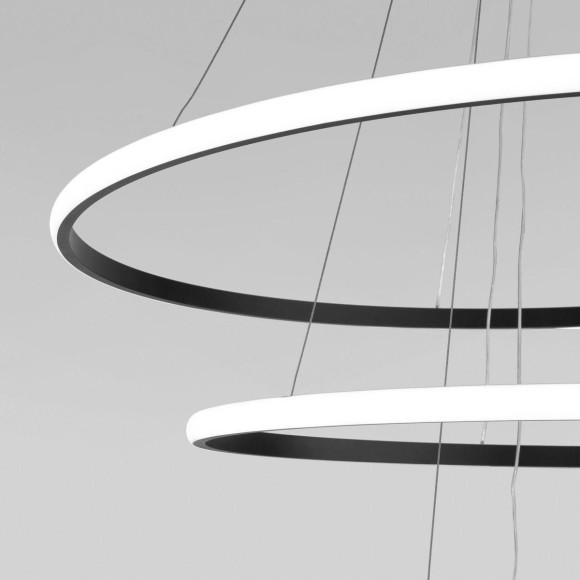 Подвесной светодиодный светильник Eurosvet Collars 90264/3 черный Подвесной светодиодный светильник Eurosvet Collars 90264/3 черный