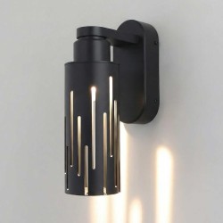 Уличный настенный светодиодный cветильник Elektrostandard Streak (35197/W) 3000K черный a072054