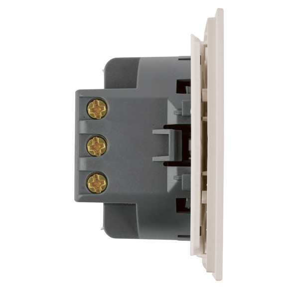 Переключатель перекрестный 1-клавишный (механизм), Stekker, 250В, 10А Мия, RSW10-3110-08, пудровый жемчуг 50570