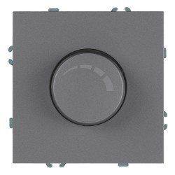 Выключатель диммирующий (механизм), Stekker, 250В, 500W Эмили, RSW10-5106-10, платиново-серый, soft touch 49946