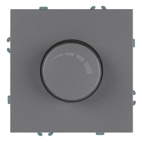 Выключатель диммирующий (механизм), Stekker, 250В, 500W Эмили, RSW10-5106-10, платиново-серый, soft touch 49946