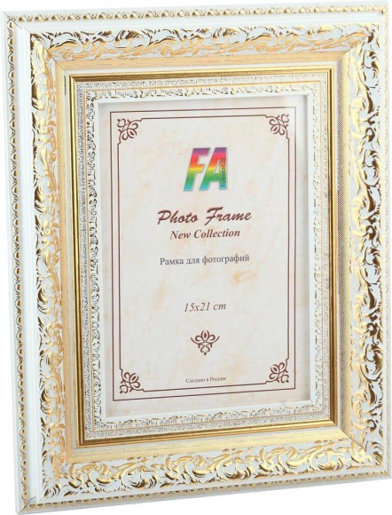 Фоторамка FA пластик Версаль белый 10x15 (20/360) Б0020844