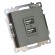Розетка 2хUSB Stekker Катрин графит GLS10-7115-06 49422