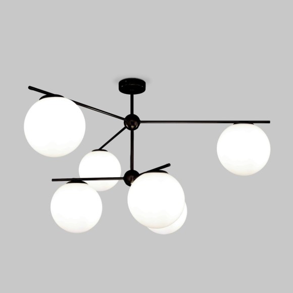 Потолочная люстра Eurosvet Marbella 60147/6 черный Smart Потолочная люстра Eurosvet Marbella 60147/6 черный Smart