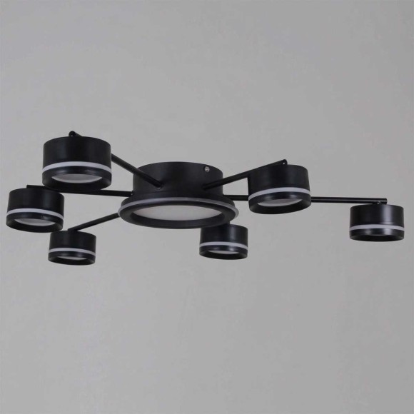 Потолочная люстра Reluce 20590-0.3-3+3+1 Black Потолочная люстра Reluce 20590-0.3-3+3+1 Black