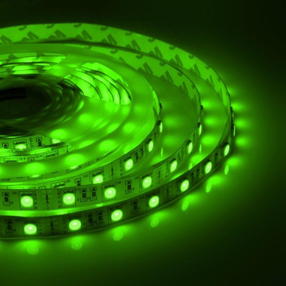 Светодиодная лента Apeyron 7,2W/m 30LED/m 5050SMD разноцветная 3M 217BL Светодиодная лента Apeyron 7,2W/m 30LED/m 5050SMD разноцветная 3M 217BL