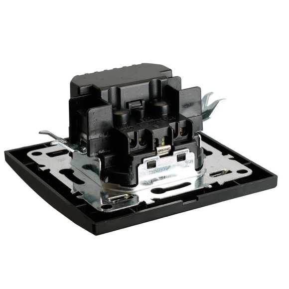 Розетка 1-местная с/з Stekker, PST16-9016-03, 250В, 16А с USB+ type C Эрна, черный 50078 Розетка 1-местная с/з Stekker, PST16-9016-03, 250В, 16А с USB+ type C Эрна, черный 50078