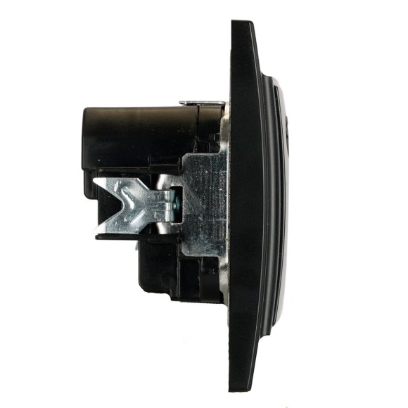 Розетка 1-местная с/з Stekker, PST16-9016-03, 250В, 16А с USB+ type C Эрна, черный 50078 Розетка 1-местная с/з Stekker, PST16-9016-03, 250В, 16А с USB+ type C Эрна, черный 50078