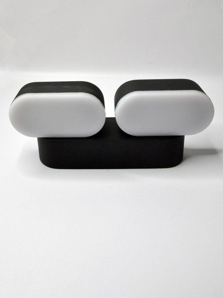 Уличный настенный светодиодный светильник Elvan GW-820A/2-12W-WW-Bk