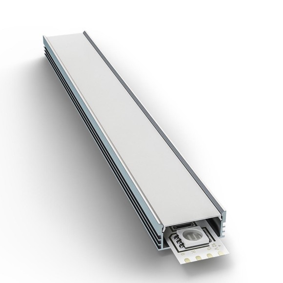 Профиль накладной с рассеивателем серебро 1м. Apeyron 08-09 Профиль накладной с рассеивателем серебро 1м. Apeyron 08-09