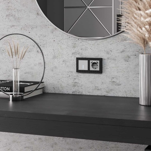 Сенсорный выключатель одноклавишный с функцией Wi-Fi Werkel (Умный дом) серебряный W4510606 a048323