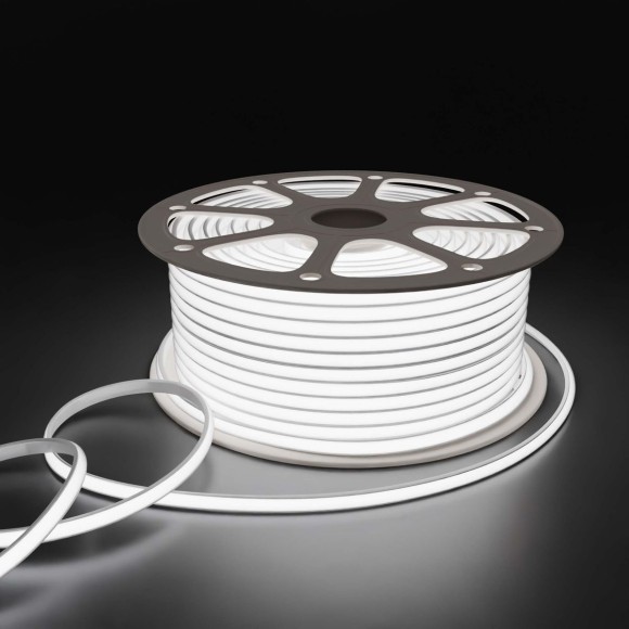 Светодиодная влагозащищенная лента Apeyron 11W/m 288LED/m COB холодный белый 50M 17-53