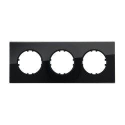 Рамка LK Studio 3-постовая квадрат из натурального темного стекла Vintage 884310-1