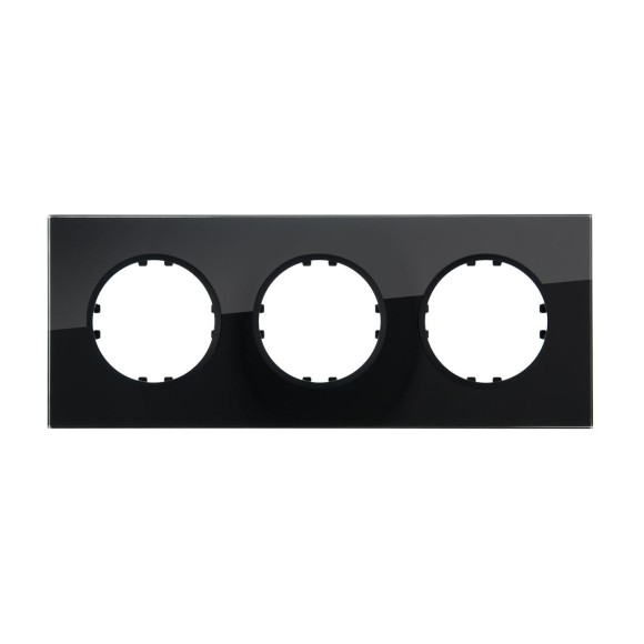 Рамка LK Studio 3-постовая квадрат из натурального темного стекла Vintage 884310-1