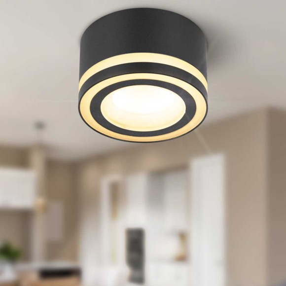 Светильник встраиваемый ЭРА DK113 BK под лампу GX53 черный Б0059788