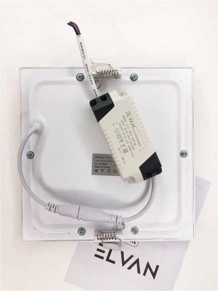 Встраиваемый светодиодный светильник Elvan VLS-102SQ-12W-NH-Wh Встраиваемый светодиодный светильник Elvan VLS-102SQ-12W-NH-Wh