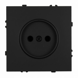 Розетка 1-местная с защитной шторкой (механизм), STEKKER, б/з, 250В, 16А, серия Эмили, RST16-5109-05, черный уголь, soft touch 49850 Розетка 1-местная с защитной шторкой (механизм), STEKKER, б/з, 250В, 16А, серия Эмили, RST16-5109-05, черный уголь, soft touch 49850