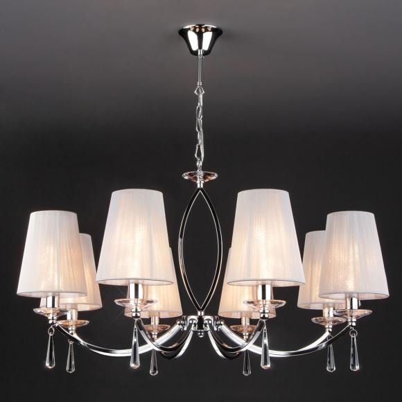 Подвесная люстра Eurosvet 60079/8 хром Подвесная люстра Eurosvet 60079/8 хром