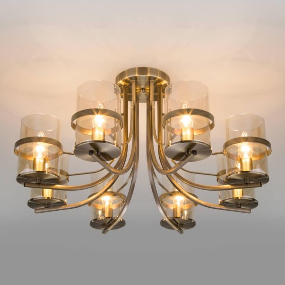 Потолочная люстра Eurosvet 60085/8 античная бронза