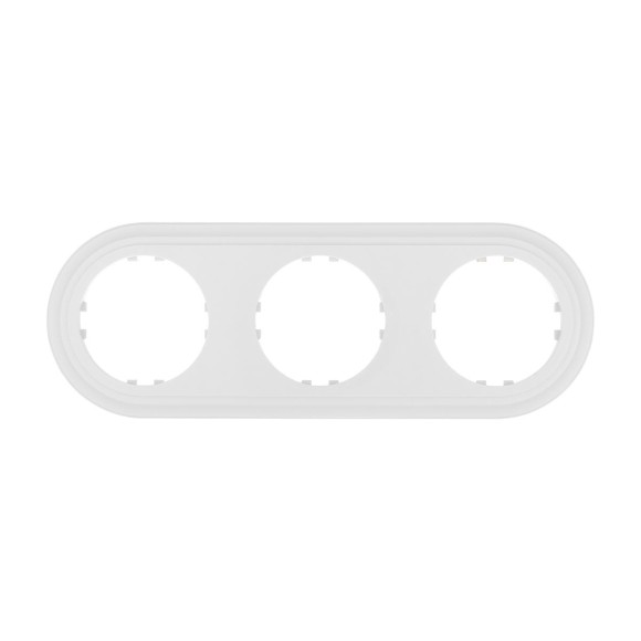 Рамка LK Studio 3-постовая круглая (белый) Vintage-Classic 889304-1