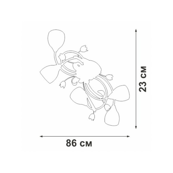Потолочная люстра Vitaluce V1467-0/6PL