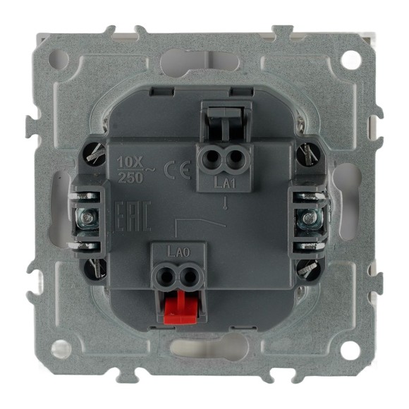 Выключатель 1-клавишный (механизм), СЗК, Stekker, 250В, 10А Эмили, RSW10-5103-10ZK, платиново-серый, soft touch 50238 Выключатель 1-клавишный (механизм), СЗК, Stekker, 250В, 10А Эмили, RSW10-5103-10ZK, платиново-серый, soft touch 50238