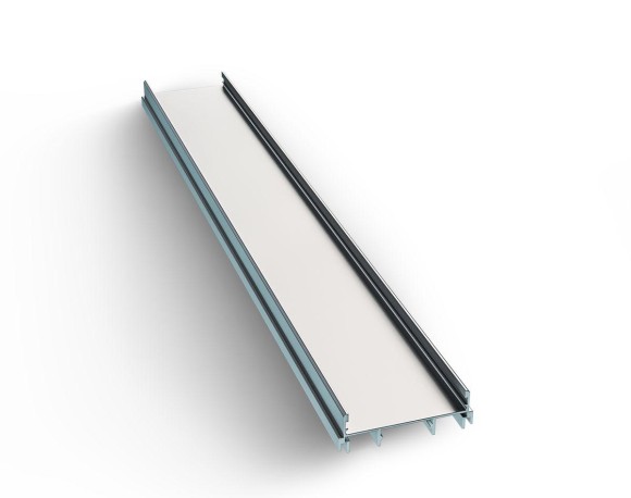 Профиль накладной с рассеивателем серебро 1м. Apeyron 08-13