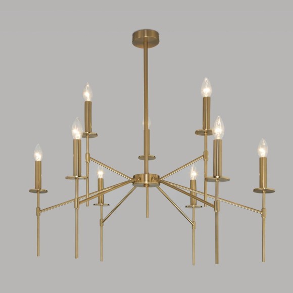 Потолочная люстра Eurosvet 60142/9 латунь Потолочная люстра Eurosvet 60142/9 латунь