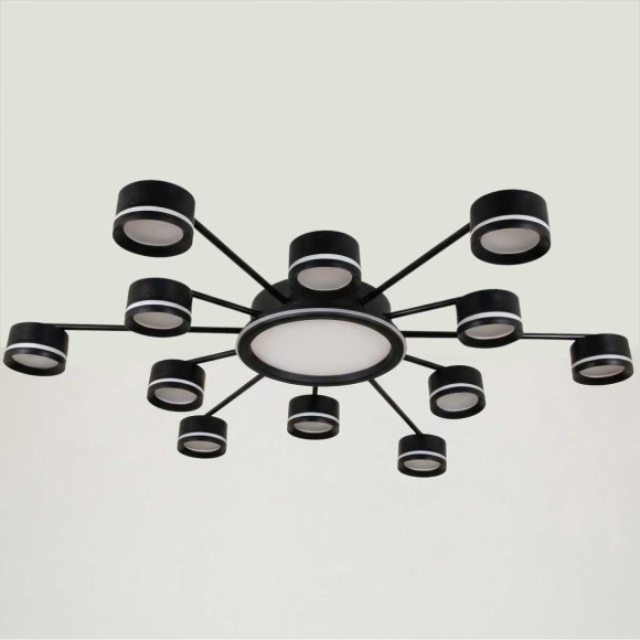 Потолочная люстра Reluce 20590-0.3-6+6+1 Black