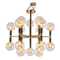 Подвесная люстра Elvan LU-7630/18-G9-GlBkCl Подвесная люстра Elvan LU-7630/18-G9-GlBkCl