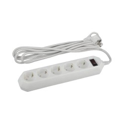 Сетевой фильтр ЭРА USF-5es-5m-W Б0019738