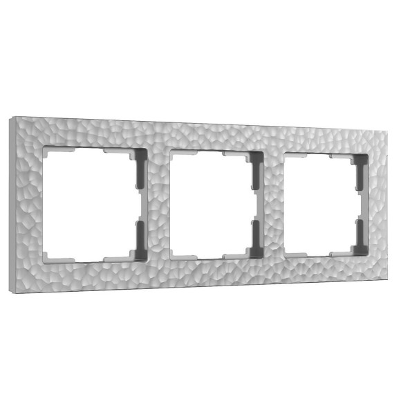 Рамка Werkel Hammer на 3 поста серебряный W0032406 4690389163432 Рамка Werkel Hammer на 3 поста серебряный W0032406 4690389163432