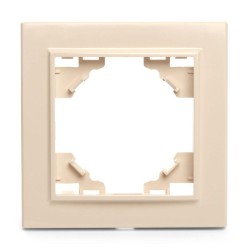 Рамка 1-постовая Stekker Эрна слоновая кость PFR00-9001-02 39624 Рамка 1-постовая Stekker Эрна слоновая кость PFR00-9001-02 39624