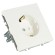 Розетка 1-местная с з/ш, с/з (механизм), СЗК, Stekker, 250В, 16А Эмили, RST16-5110-01ZK, белый фарор, soft touch 50235