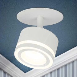 Светильник встраиваемый ЭРА DK114 WH под лампу GX53 поворотный белый Б0059789