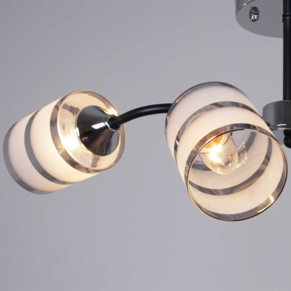 Потолочная люстра Reluce 45360-0.3-04 BK+CR Потолочная люстра Reluce 45360-0.3-04 BK+CR