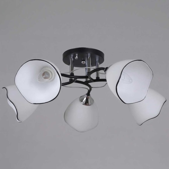 Потолочная люстра Reluce 79360-0.3-05 BK+CR Потолочная люстра Reluce 79360-0.3-05 BK+CR