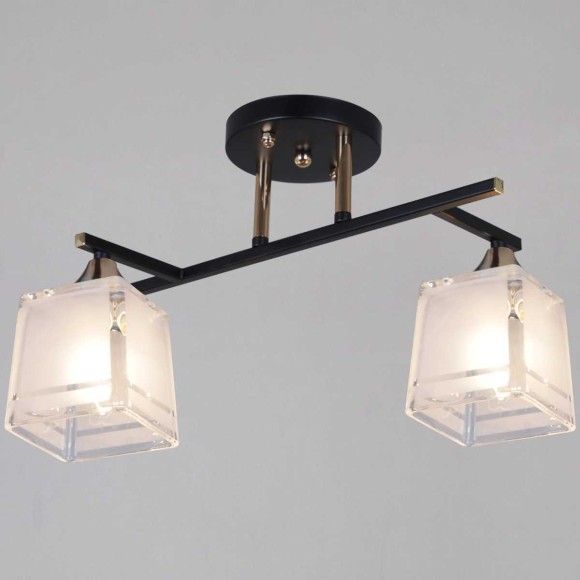 Потолочная люстра Reluce 46460-0.3-02 BK+FG Потолочная люстра Reluce 46460-0.3-02 BK+FG