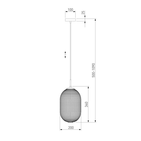 Подвесной светильник Eurosvet Gem 50261/1 серый Подвесной светильник Eurosvet Gem 50261/1 серый