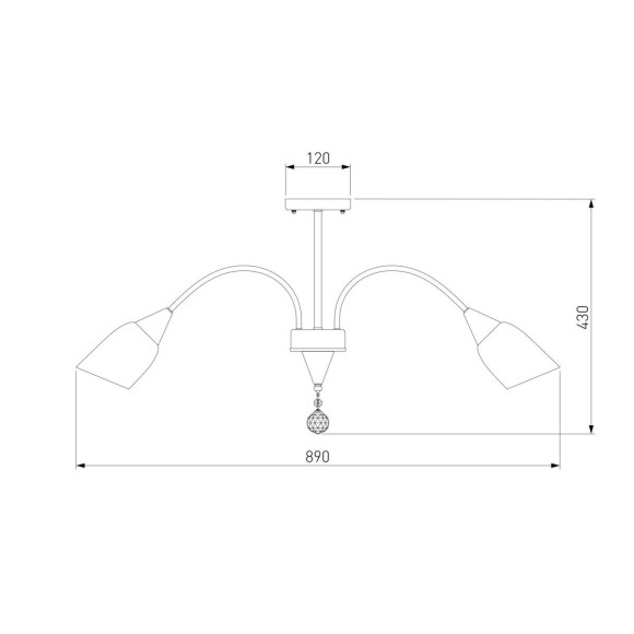 Потолочная люстра Eurosvet 30149/8 золото