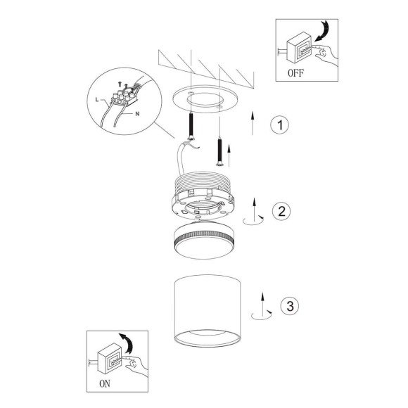 Настенно-потолочный светильник ЭРА OL8 GX53 WH Б0048535 Настенно-потолочный светильник ЭРА OL8 GX53 WH Б0048535