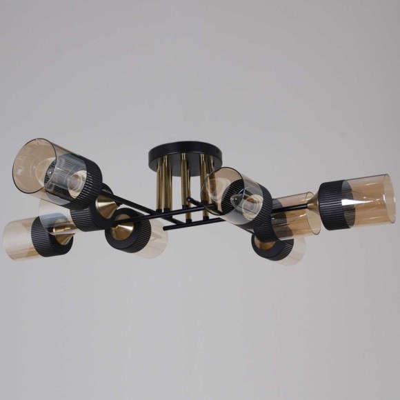 Потолочная люстра Reluce 48460-0.3-08 BK+COPPER Потолочная люстра Reluce 48460-0.3-08 BK+COPPER