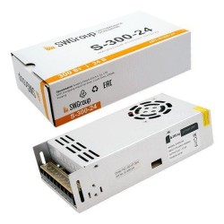 Блок питания SWG 24V 300W IP20 12,5A S-300-24 000119 Блок питания SWG 24V 300W IP20 12,5A S-300-24 000119